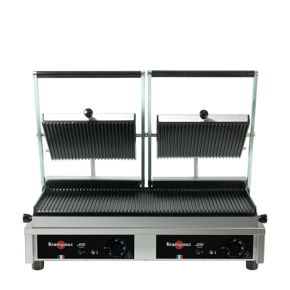 Krampouz - Contact Grill - Large - Ribbed Top - Ribbed Bottom